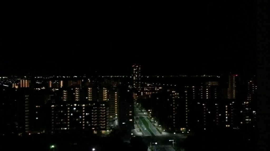 お部屋からの夜景