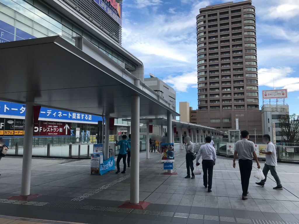 JR高崎駅・東口ペデストリアンデッキ